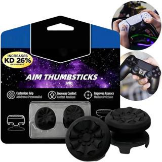 Grip Gamer Botão Preto Antiderrapante Analógico Para Video Game Ps4 Ps5 em Oferta na Shopee