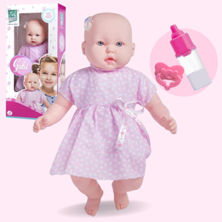 Boneca Infantil Criança Menina Gabi Super Realista Com Mamadeira em Oferta na Shopee