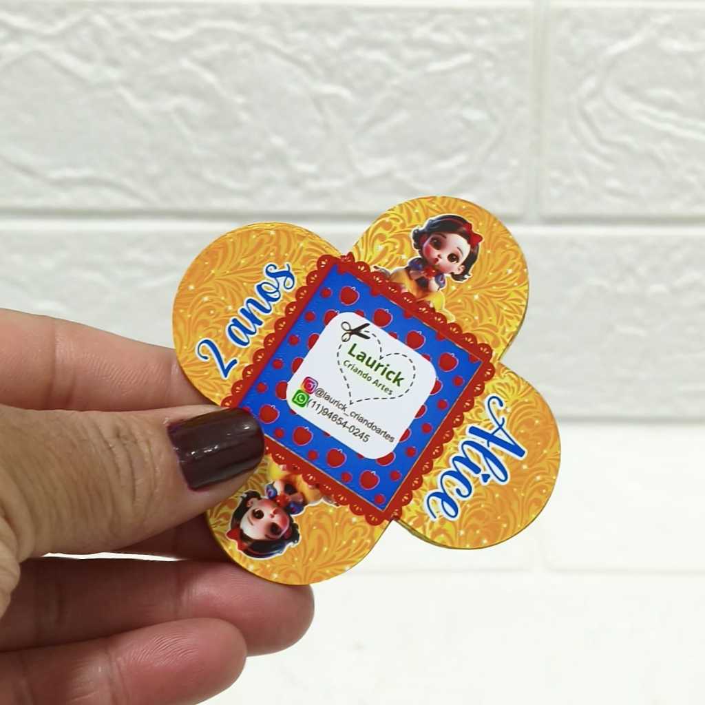 Forminhas para Brigadeiro Doces Festa Aniversário Personalizada Branca de Neve Baby em Oferta na Shopee