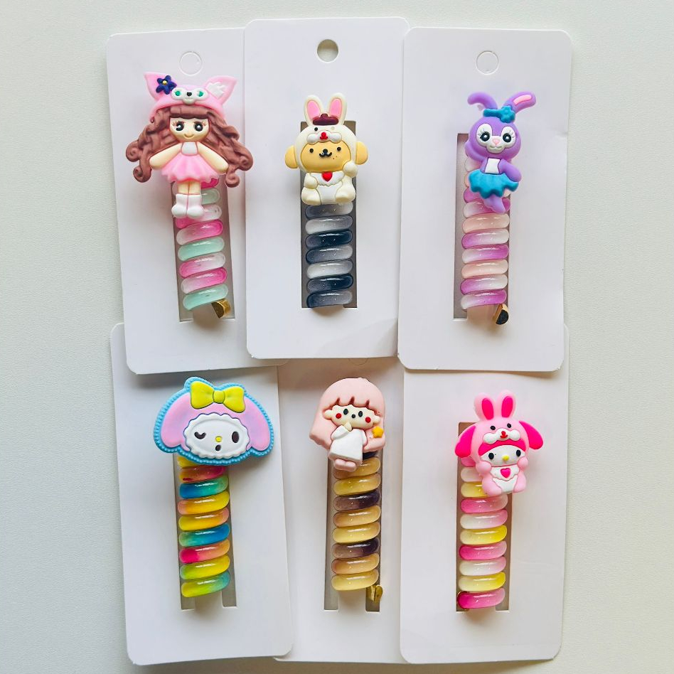 Laços de cabelo com cabo telefônico/feixes de cabelo trançados e cordas de cabelo