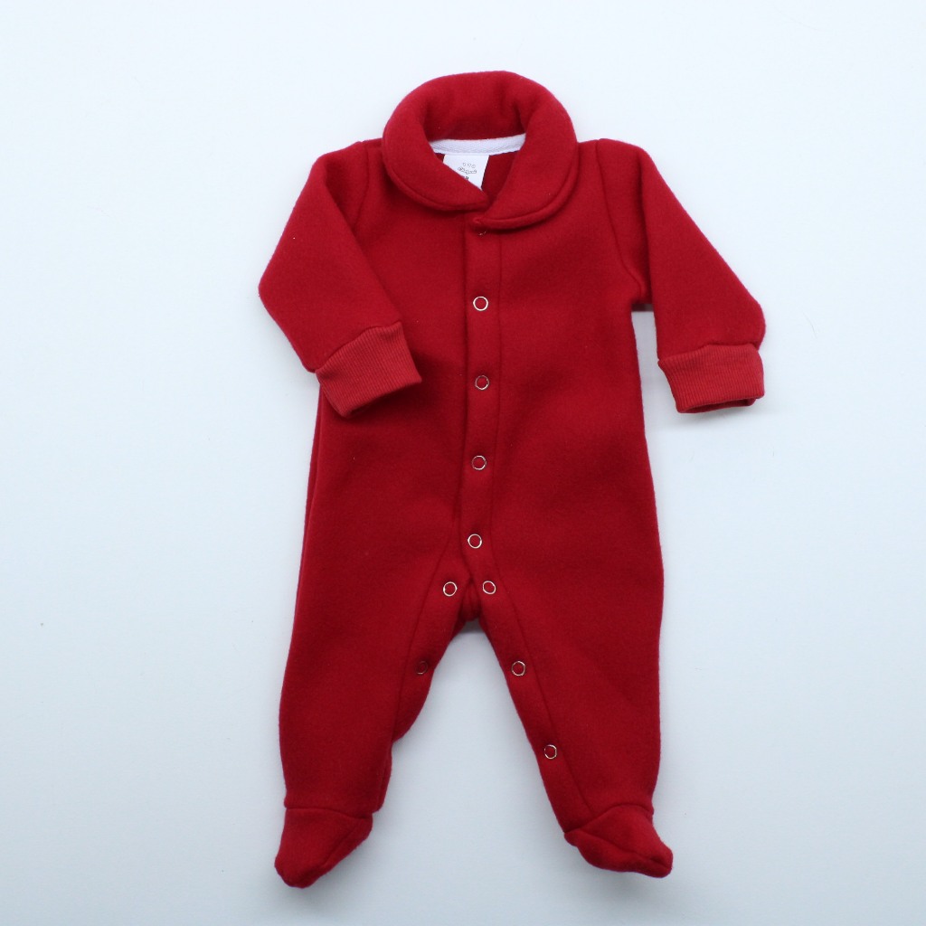 Macacão Tip Top Bebê Prematuro em Microsoft Vermelho