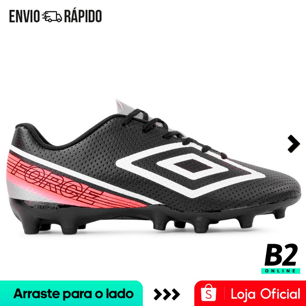 Chuteira Campo Umbro Force Masculina 100% Original Com Nota Fiscal e Garantia em Oferta na Shopee