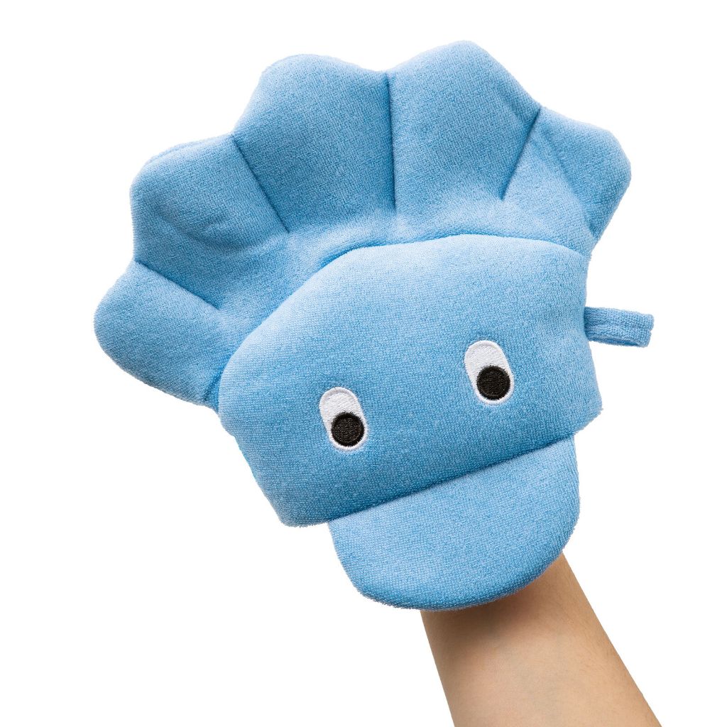 Esponja de Banho Infantil Polvo Macia Clingo Formato Luva Higiene Bebê