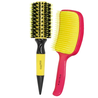 Escova Cerdas de Javali Media + BRINDE Raquete amarela em Oferta na Shopee