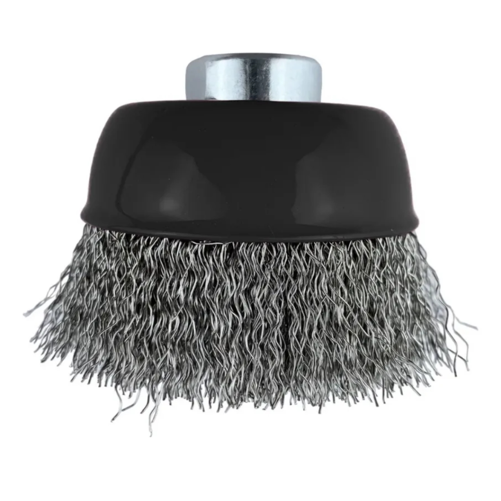 Escova Copo Aço Ondulado 3 Pol. Rosca M14 1 Linha Lixadeira em Oferta na Shopee