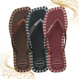 Chinelo Havaianas Slim Square Glitter Contour em Oferta na Shopee