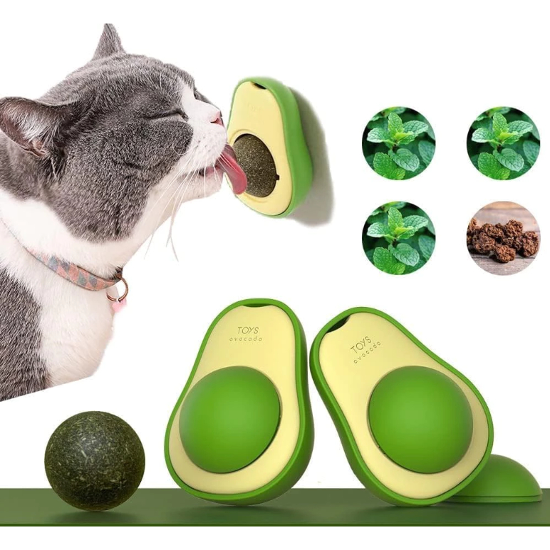 Abacate De Brinquedo Avocado Para Gatos Com Catnip Erva Gato Natural