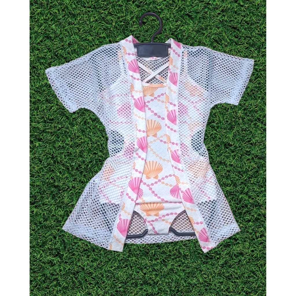 Kit Pequena Estrela: Maiô com Quimono em Oferta na Shopee