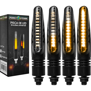 Kit 4 Piscas Slim Moto Seta Led Sequencial Universal Palito em Oferta na Shopee