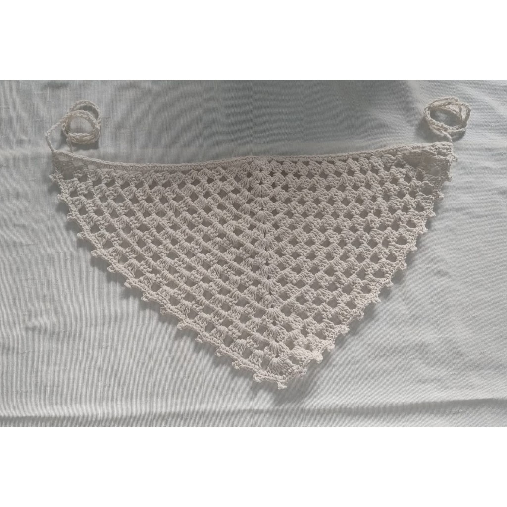 Bandana Lenço de crochê tendência 2025