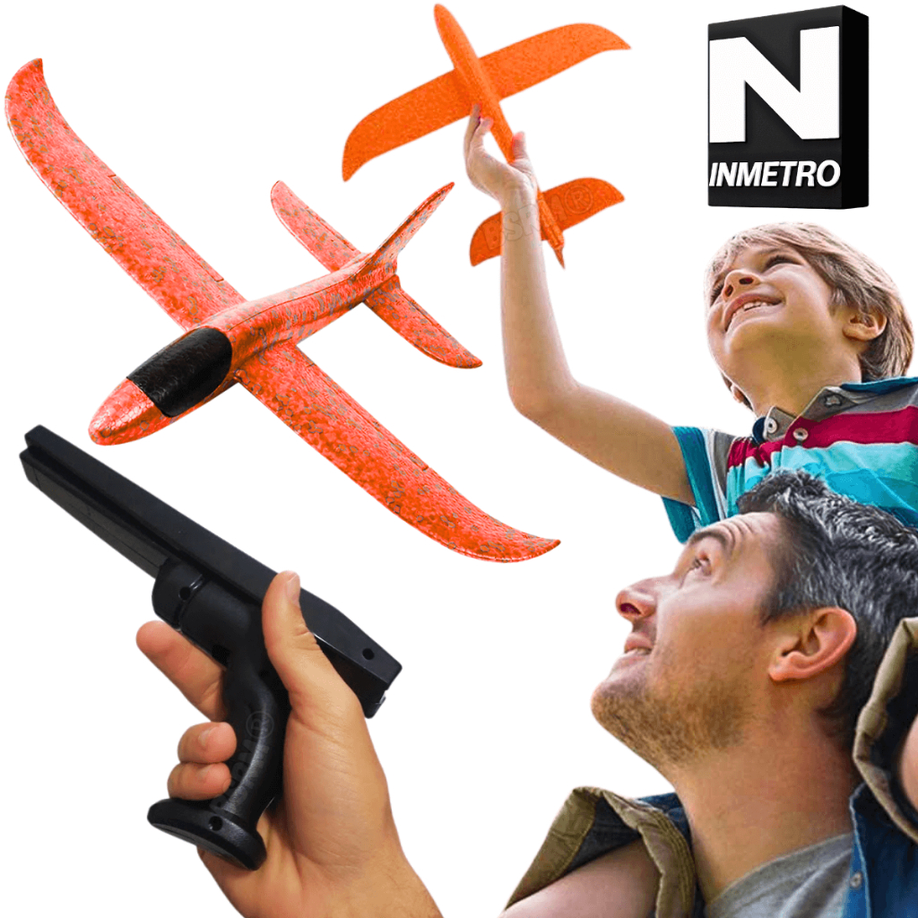 Aviao Planador De Espuma Aerodinamico Peças Para Montar Diy Lançador de brinquedo voo ao ar livre