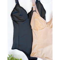 Body Modelador Suplex Feminino - Alça Reforçada - Muito confortável e Leve - Sem Bojo
