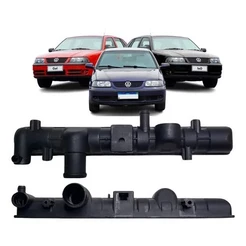 Caixa Radiador Gol G3 Inferior Com Cano