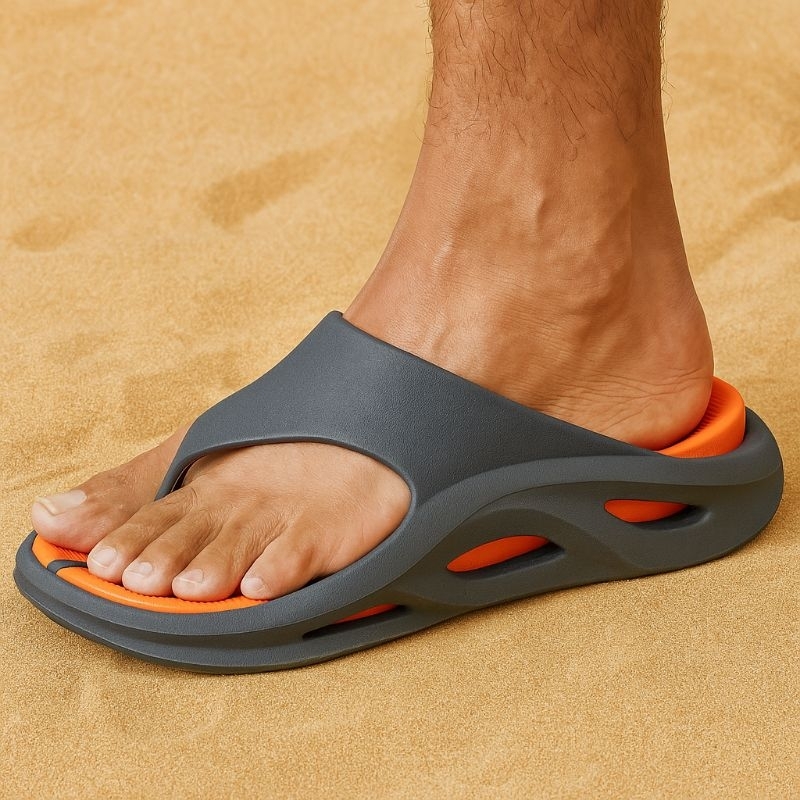 Sandalia Slide Chinelo Masculino de Dedo Casual Confortável Lançamento Finger
