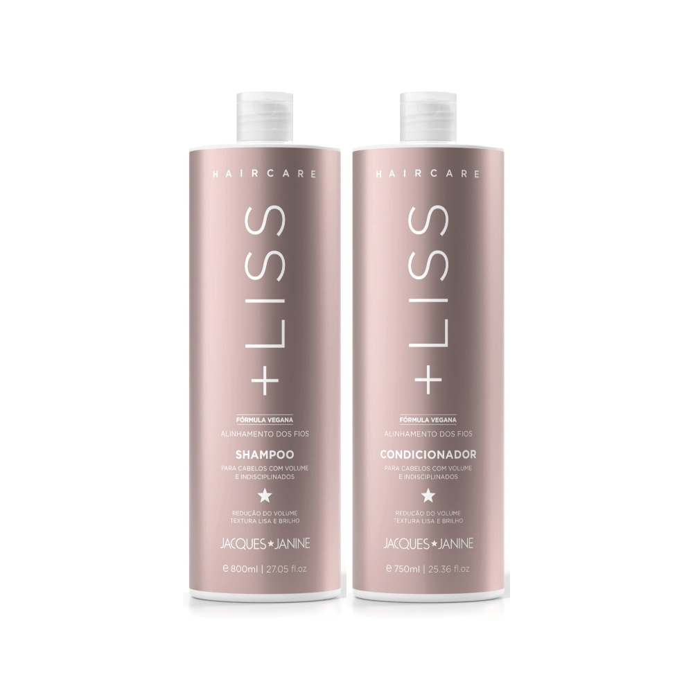 Kit Jacques Janine Hair Care Liss Shampoo 800ml + Condicionador 750ml