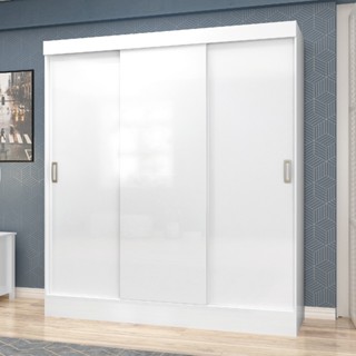 Guarda Roupa Casal 3 Portas de Correr San Marino Maxel Móveis em Oferta na Shopee