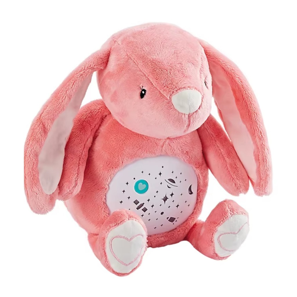 Imagem Coelhinho Rosa com Luz Noturna e Sons Relaxantes