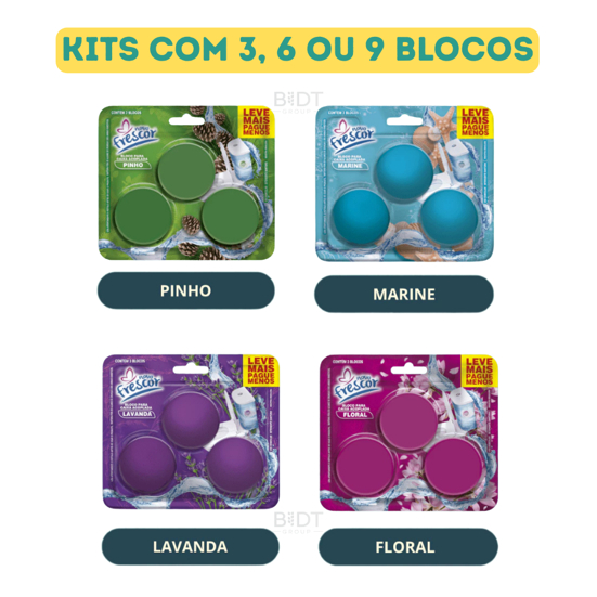 Kit Com Até 9 Blocos Sanitário Acoplada Tablete P/ Caixa Acoplada Pedra Sanitária Tablete ENVIO/FULL em Oferta na Shopee