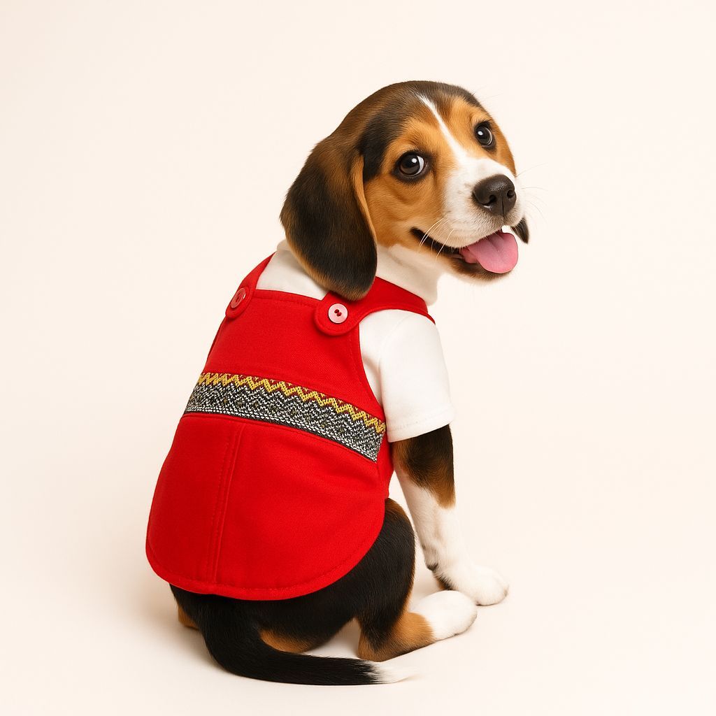 Roupa pet jardineira fantasia oktoberfest fritz para cães e gatos macho catabuya