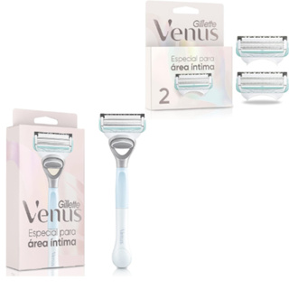 Kit Gillette Venus Especial Área Íntima, Depilação Recarregável Barra Anti-irritação Carga 2 Unid em Oferta na Shopee
