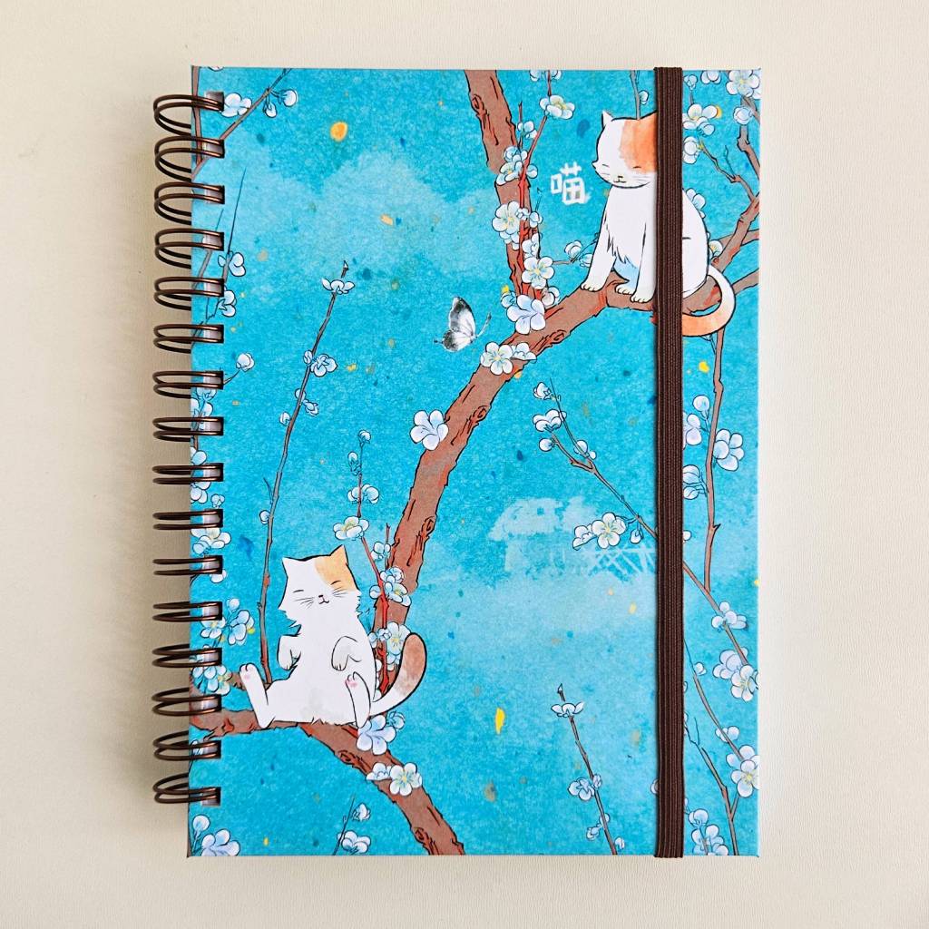 Caderno Sketchbook Desenho e Aquarela A5 21x15cm - 90g, 120g, 240g, 300g Gatinhos