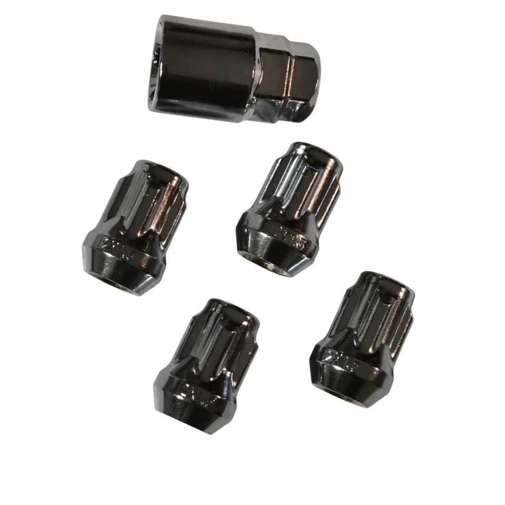 Porcas Cromadas Anti-furto Gm Opala/chevett (4 Porcas+chave)