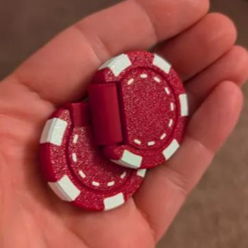 Fidget Ficha de Cassino - Brinquedo Anti-Estresse 3D em Oferta na Shopee