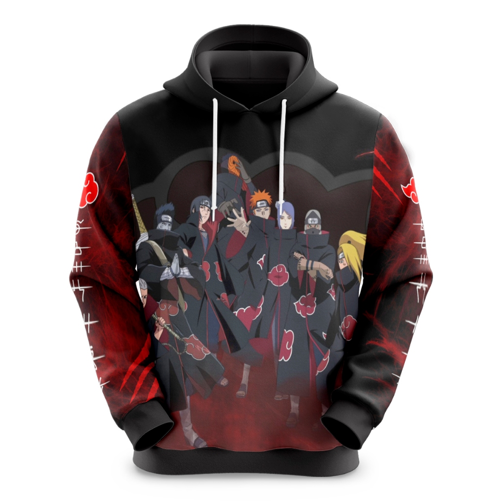 Blusa de Moletom Adulto e Infantil Moda Geek Anime Akatsuki  Novidade em Oferta na Shopee