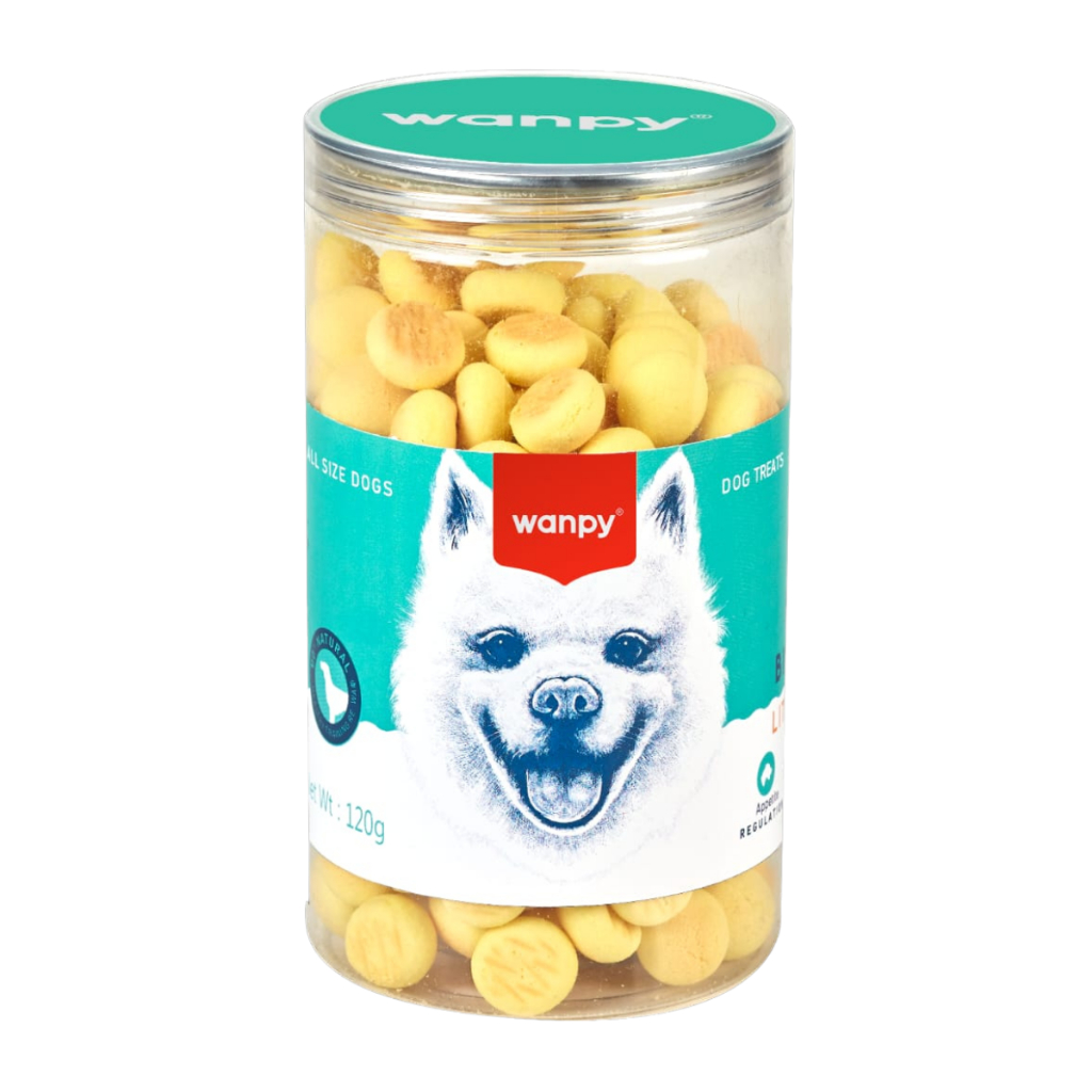 Petisco Wanpy 120g para Cachorros – Biscoito Natural Crocante, Saudável e Ideal para Adestramento