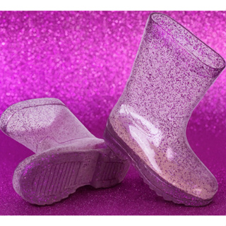Galocha Infantil Menina Glitter Kids Lisa com Brilho Volta as Aulas Escolar Emborrachado Mar&Cor em Oferta na Shopee