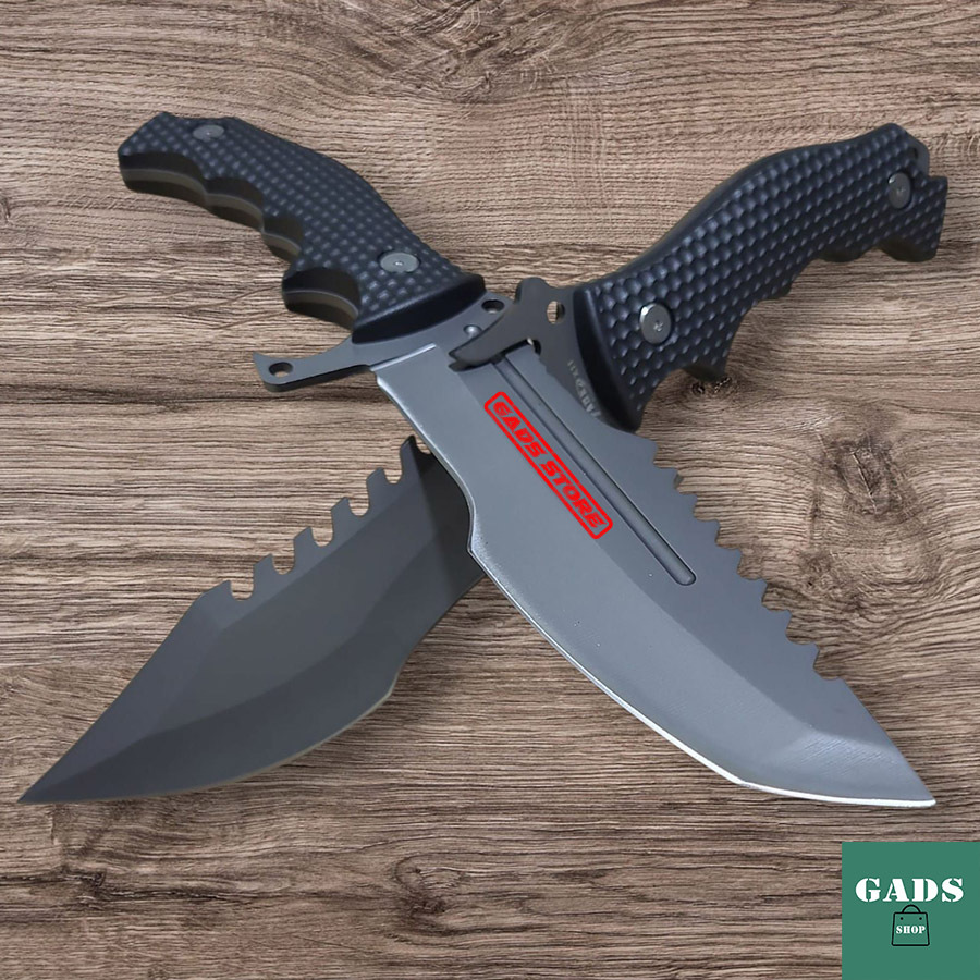 Faca Tática Hunting Wild Full Tang  Militar Cabo G10 com Bainha em Oferta na Shopee