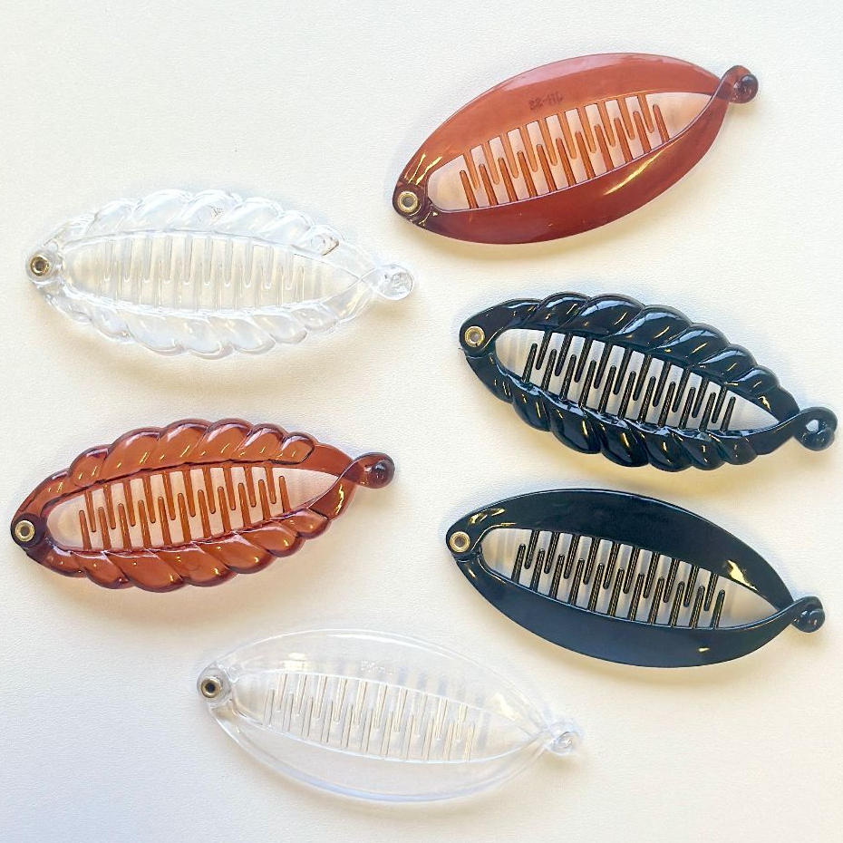 Kit 3 Presilha de Cabelo Banana pequeno/Feminino/Clip Rabo de Cavalo/Acessório Meninas/Prendedor de Peixe em Oferta na Shopee