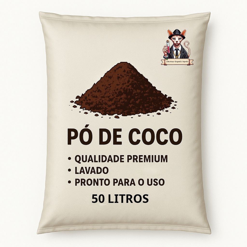 Fibra de Coco em Pó 50 litros Lavado Premium Natural Orgânico Rosa Deserto