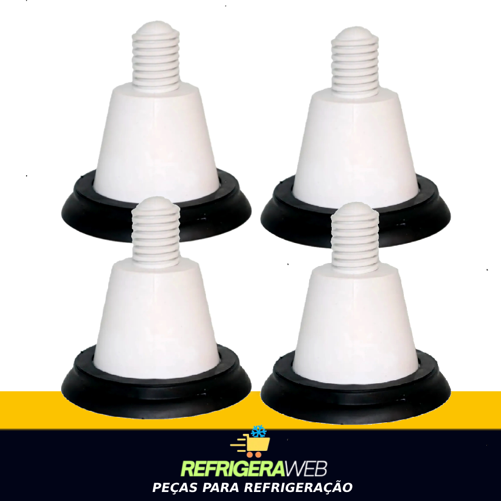 4 Pe Para Lavadora Eletrolux Top8 Branco-Compativel