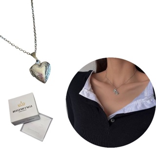 Relicário Coração Mini + Corrente 45cm ou 60cm em Aço Inox com 2 Fotos + Caixinha de Presente em Oferta na Shopee