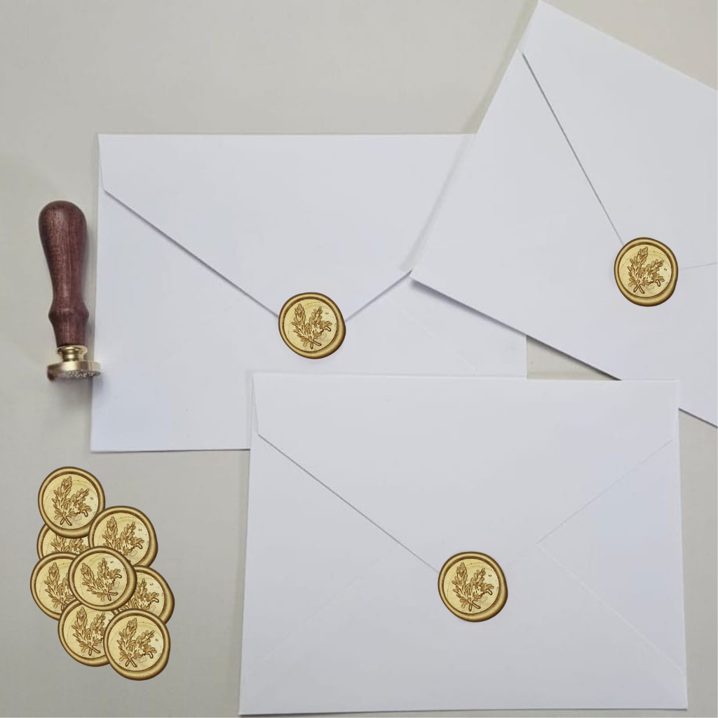 Envelope com Lacre de Cera para Convite 16x22 | Modelo Bico