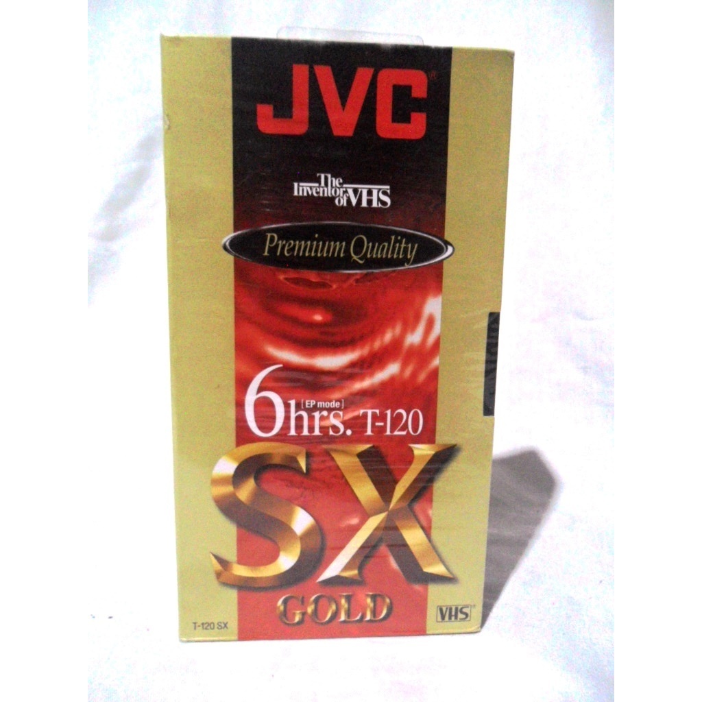 RARA FITA VIRGEM PARA VIDEO CASSETE - VIDEO K7 - MARCA JVC - SX - T-120 -  GOLD SX VHS - FITA LOTE 2