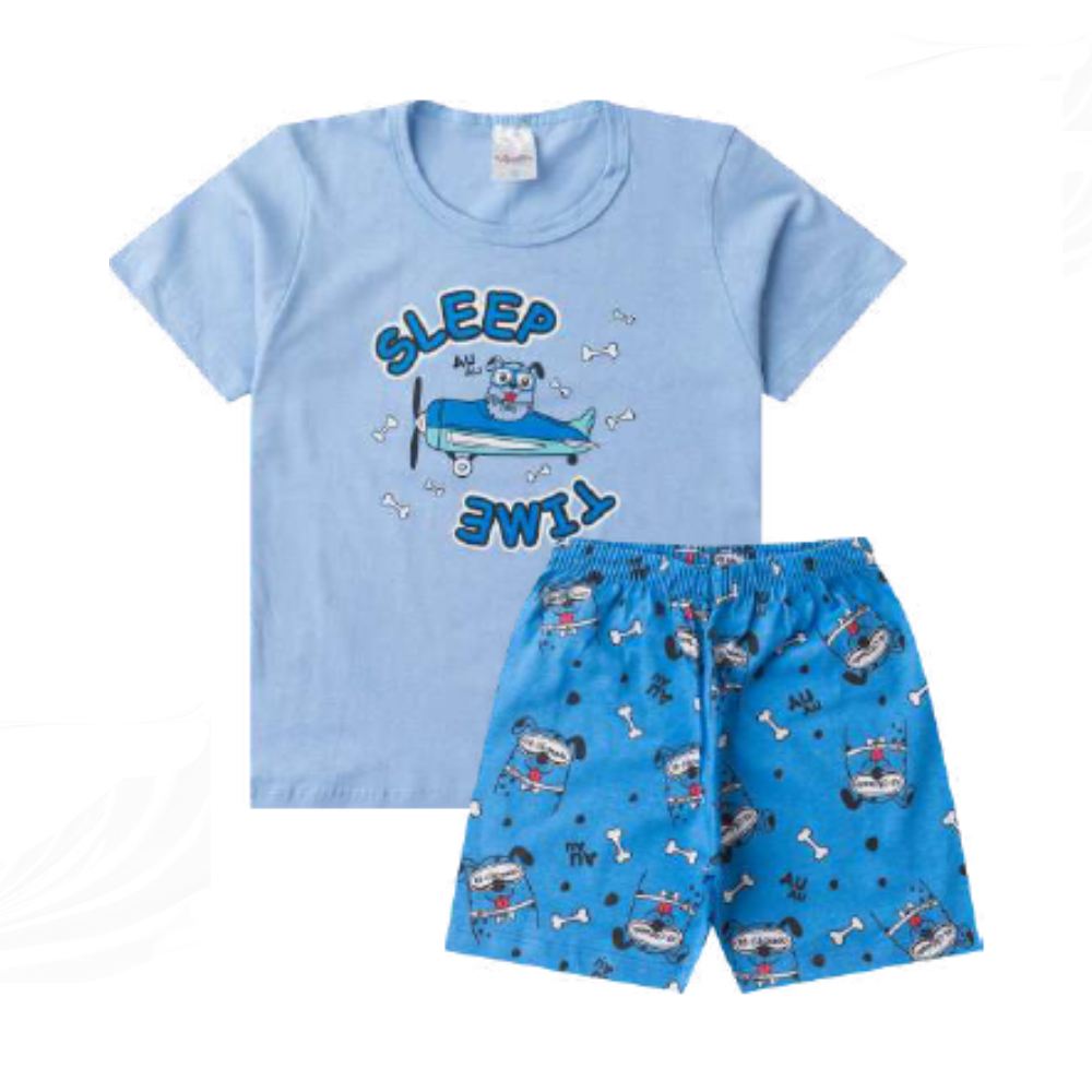 Pijama Infantil Verão Brilha no Escuro Menino em Oferta na Shopee
