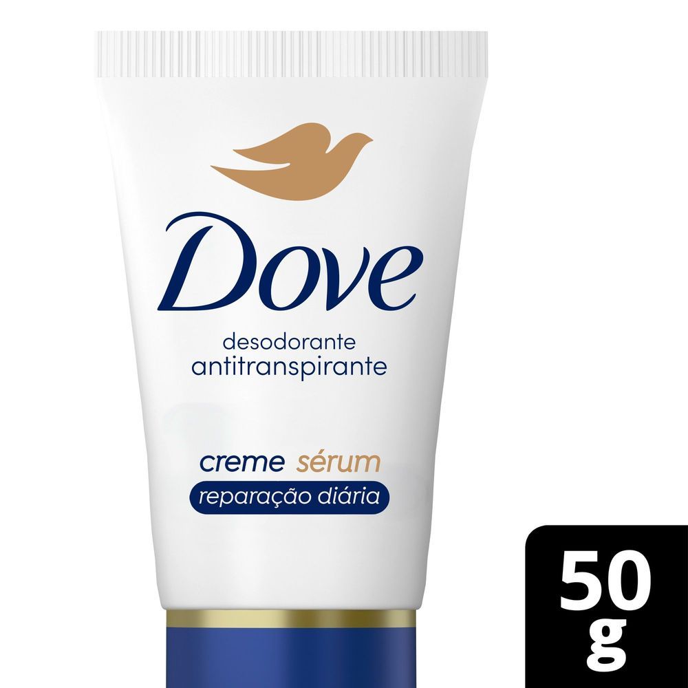 Desodorante Dove Creme Sérum Reparação Diária 50 g em Oferta na Shopee