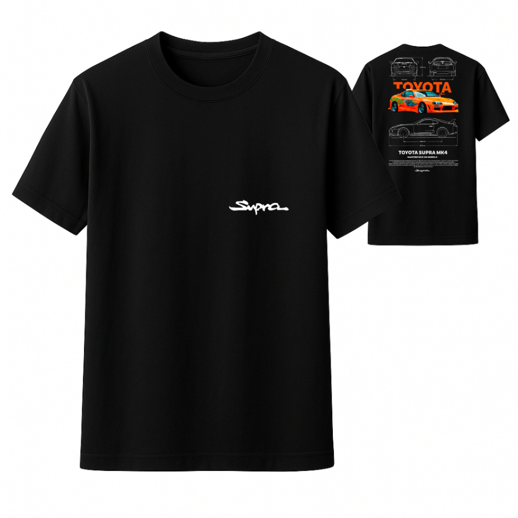 Camiseta Blusa T-shirt Carro Esportivo Supra Toyota Exclusiva 100% algodão P ao G3 Plus Size