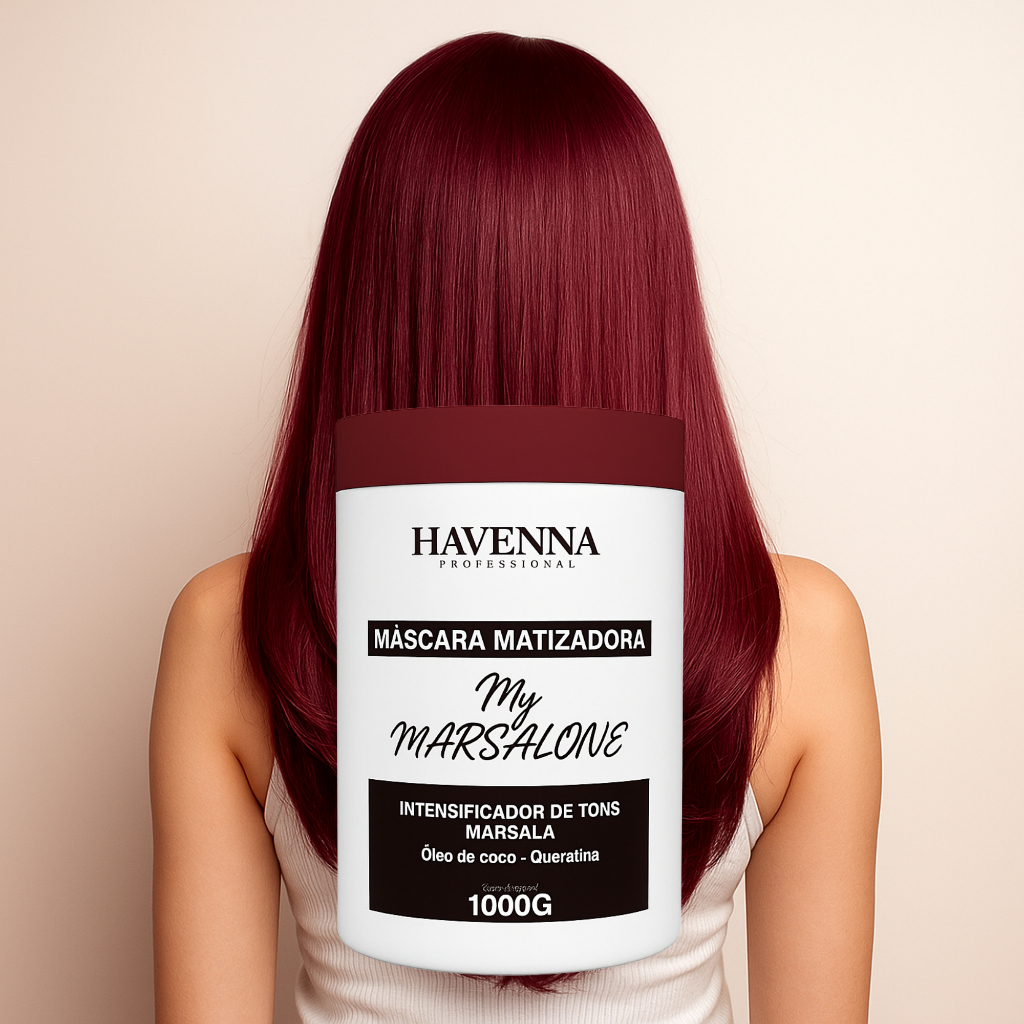 Mascara Matizadora Para Cabelos Marsala 1kg em Oferta na Shopee