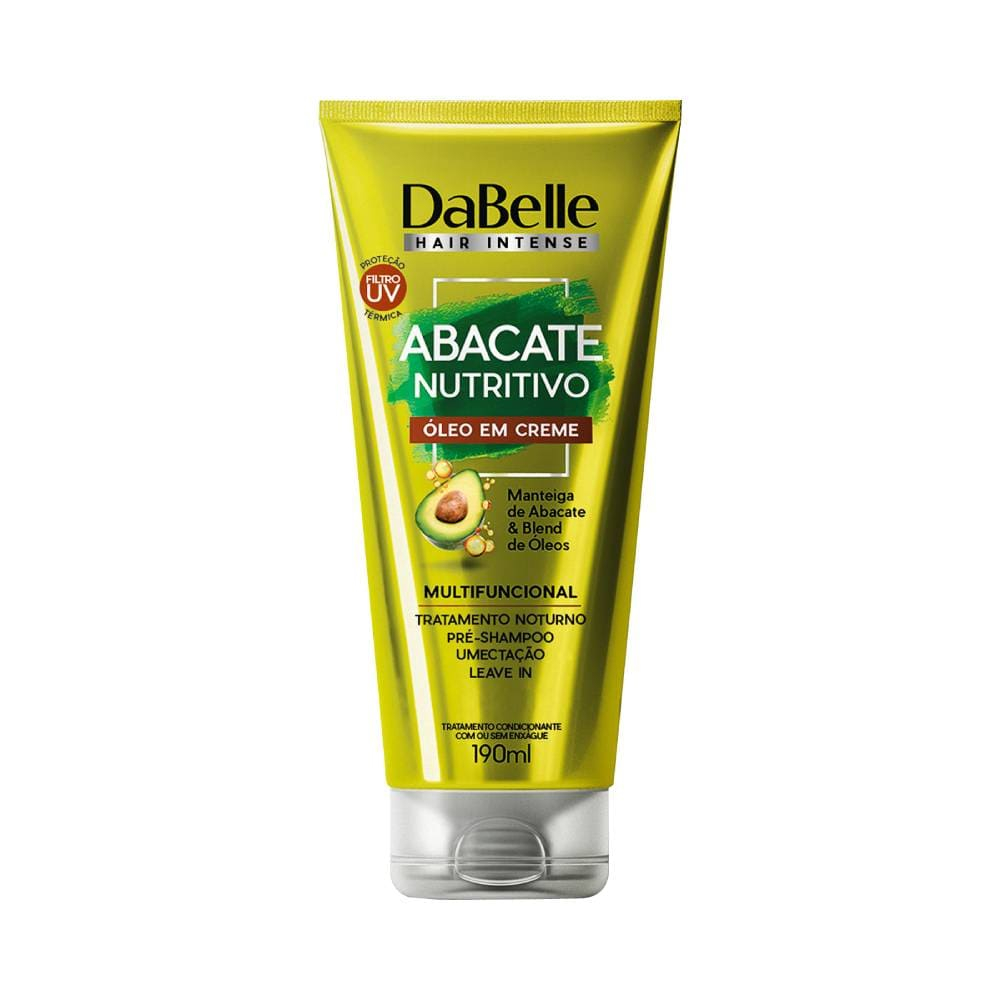 Óleo em Creme Capilar Dabelle Abacate Nutritivo 190ml em Oferta na Shopee