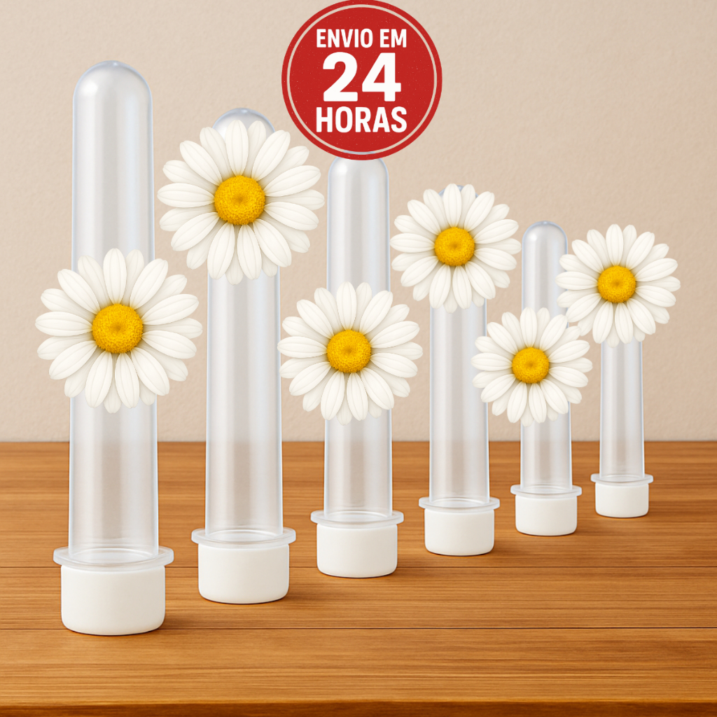 Aplique Margaridas 5 CM Tag Lembrancinha Tubete  Decoração Festa Aniversário Mesversário Chá de Bebê