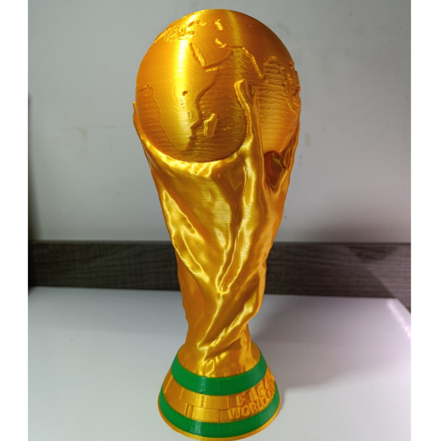 Troféu Decorativo Copa do Mundo | Réplica Taça FIFA| Presente para Fãs de Futebol | Decoração Esportiva