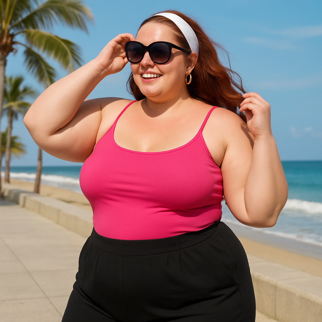 Regata Plus Size Feminina G1 ao G5 Blusa De Alcinha Blusinha Básica Camiseta de Alça Elegante Cavada em Oferta na Shopee