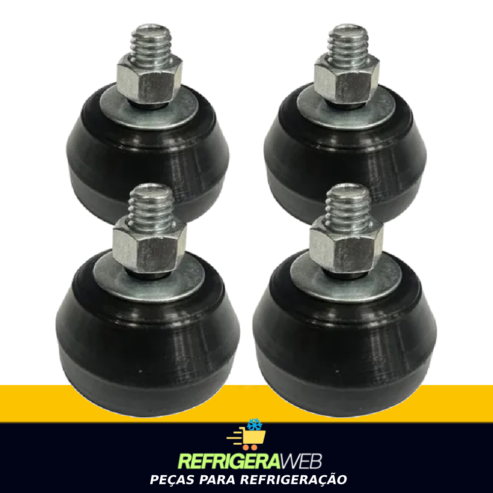 Pé Nivelador Refrigerador Cervejeira Vertical Metalfrio - Compativel