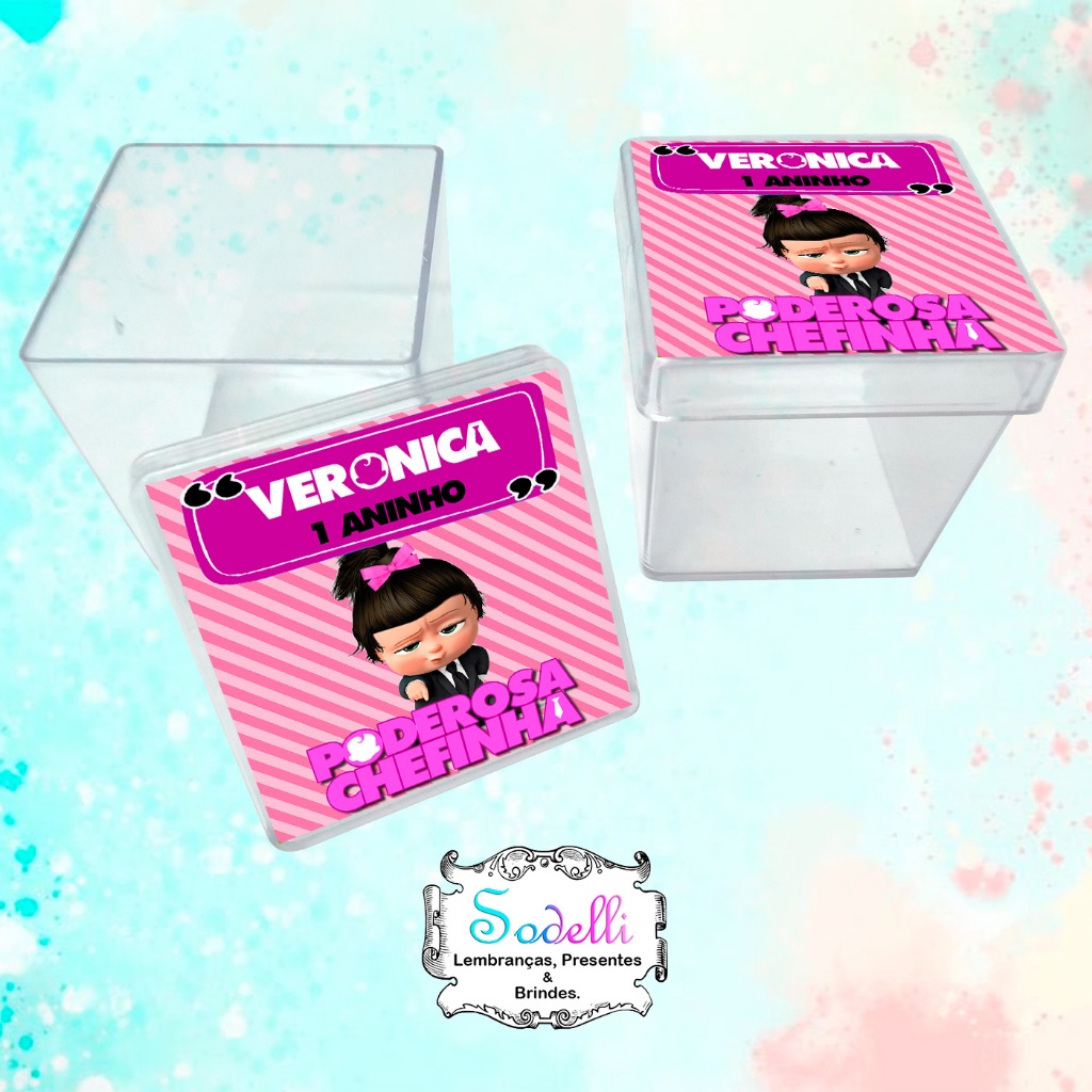Lembrancinhas Poderosa Chefinha - 30 | 20 | 10 Caixinhas Acrílicas Personalizadas