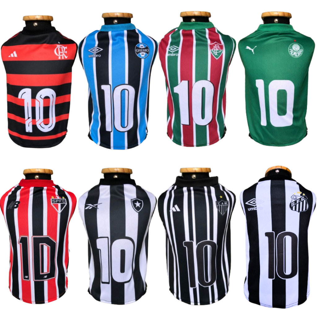 CAMISETA DE TIME PARA CACHORROS
