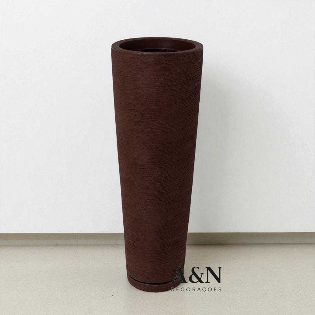 Vasos Para Plantas de Polietileno Coluna Ibiza Grande Luxo Texturizado em Oferta na Shopee