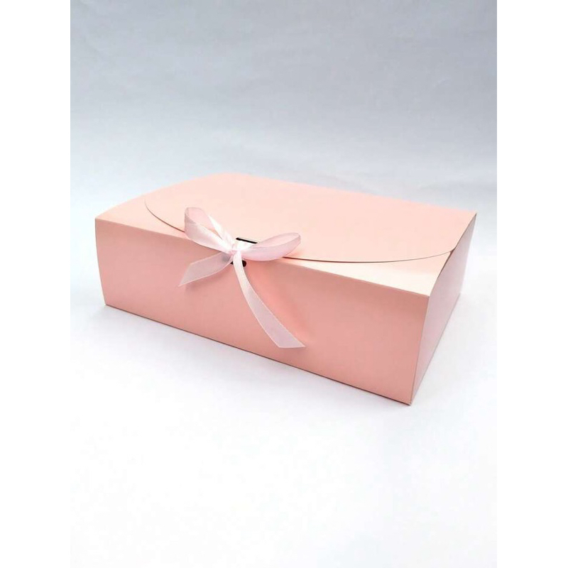 caixas para presente Tamanho 25x20x8 Cm ROSA  , BRANCA, VERMELHA E KRAFT + 5 METROS FITA  10 unid